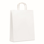 Saco de papel grande para entregar a clientes 90 g/m2 Retail Colors Large cor branco