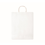 Saco de papel grande para entregar a clientes 90 g/m2 Retail Colors Large cor branco quarta vista