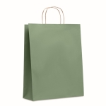 Saco de papel grande para entregar a clientes 90 g/m2 Retail Colors Large cor verde