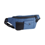 Sacos de cintura com bolso traseiro seguro e dois bolsos frontais Casual cor azul