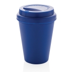 Copo takeaway de plástico e parede dupla de 300ml Takeaway Daily cor azul