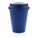 Copo takeaway de plástico e parede dupla de 300ml Takeaway Daily cor azul quinta vista