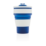 Copos portáteis dobráveis de silicone de 350ml Takeaway Folding cor azul sexta vista