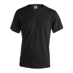 T-shirt corporativa de algodão ringspun em várias cores 150 g/m2 Keya cor preto primeira vista