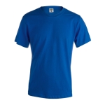 T-shirt corporativa de algodão ringspun em várias cores 150 g/m2 Keya cor azul primeira vista