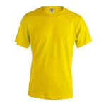 T-shirt corporativa de algodão ringspun em várias cores 150 g/m2 Keya cor amarelo primeira vista