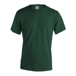 T-shirt corporativa de algodão ringspun em várias cores 150 g/m2 Keya cor verde-escuro primeira vista