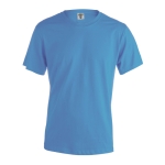 T-shirt corporativa de algodão ringspun em várias cores 150 g/m2 Keya cor azul-claro primeira vista