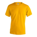 T-shirt corporativa de algodão ringspun em várias cores 150 g/m2 Keya cor amarelo-escuro primeira vista