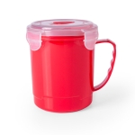 Lancheira em forma de caneca para líquidos 710ml Tupper Líquidos cor vermelho