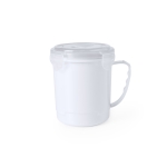 Lancheira em forma de caneca para líquidos 710ml Tupper Líquidos cor branco primeira vista