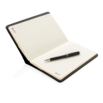 Conjunto de caderno com diversos compartimentos e caneta Refillable cor preto quinta vista