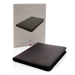 Portefólio com carregador, caderno e compartimentos A4 Pro Wireless cor preto vista com caixa