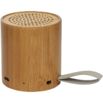 Coluna de som de bambu com bluetooth 5.0 com estética natural Tube cor madeira segunda vista