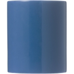 Caneca barata publicitária de cerâmica colorida 330ml Basic Colors cor azul vista lateral