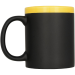 Caneca lousa Chalk 330ml cor amarelo terceira vista frontal