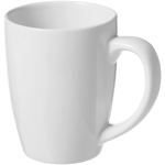 Caneca de cerâmica branca design em voga 350ml Crescent Plus Economy cor branco