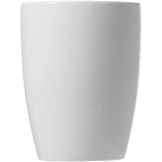 Caneca de cerâmica branca design em voga 350ml Crescent Plus Economy cor branco