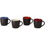 Caneca preta de cerâmica com interior colorido e 340ml Colormixt Black cor azul segunda vista várias cores