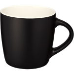 Caneca preta de cerâmica com interior colorido e 340ml Colormixt Black cor branco