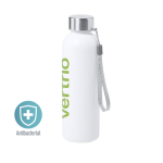 Garrafas personalizadas antibactérias 600ml Elegant White terceira vista