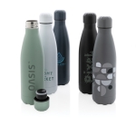 Garrafas térmicas personalizadas de aço 500ml Lifestyle Premium cor preto