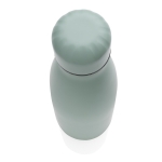 Garrafas térmicas personalizadas de aço 500ml Lifestyle Premium cor verde menta terceira vista