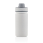 Garrafa desportiva com função térmica e acabamento mate 550ml Power cor branco quarta vista