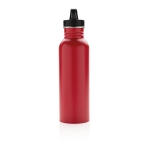 Garrafas personalizadas de aço inoxidável com bocal 710ml Adventure cor vermelho quinta vista