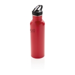 Garrafas personalizadas de aço inoxidável com bocal 710ml Adventure cor vermelho vista com logo