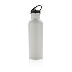 Garrafas personalizadas de aço inoxidável com bocal 710ml Adventure cor branco terceira vista