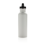 Garrafas personalizadas de aço inoxidável com bocal 710ml Adventure cor branco quarta vista