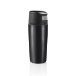 Copos térmicos impressos com abertura de um toque 300ml Original cor preto