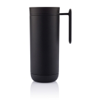 Caneca pequena térmica anti-gotas com abertura de um toque 225ml Click cor preto segunda vista