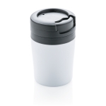 Caneca térmica personalizada muito pequena e compacta 160ml Coffee cor branco