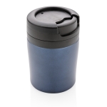 Caneca térmica personalizada muito pequena e compacta 160ml Coffee cor azul-escuro