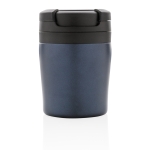 Caneca térmica personalizada muito pequena e compacta 160ml Coffee cor azul-escuro segunda vista