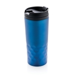 Caneca com função térmica e formato geométrico 300ml Trilliant Colors cor azul