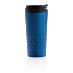 Caneca com função térmica e formato geométrico 300ml Trilliant Colors cor azul segunda vista