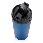 Caneca com função térmica e formato geométrico 300ml Trilliant Colors cor azul terceira vista