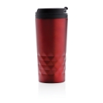 Caneca com função térmica e formato geométrico 300ml Trilliant Colors cor vermelho segunda vista