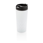 Caneca com função térmica e formato geométrico 300ml Trilliant Colors cor branco