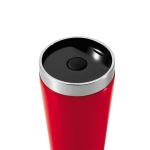 Copos térmicos personalizados de aço com interior de PP 350ml Spot cor vermelho segunda vista