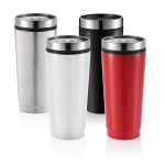 Copos térmicos personalizados de aço com interior de PP 350ml Spot cor vermelho vista geral