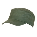 Boné tipo militar personalizável de algodão penteado Militar cor verde