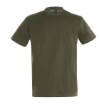 T-shirts promocionais de algodão em várias cores 150 g/m2 SOL'S Regent cor verde militar vista traseira