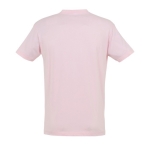 T-shirts promocionais de algodão em várias cores 150 g/m2 SOL'S Regent cor cor-de-rosa claro vista traseira