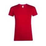 T-shirt barata de algodão em várias cores 150 g/m2 SOL'S Regent cor vermelho quinta vista