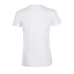 T-shirt barata de algodão em várias cores 150 g/m2 SOL'S Regent cor branco vista traseira