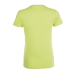 T-shirt barata de algodão em várias cores 150 g/m2 SOL'S Regent cor verde-claro vista traseira